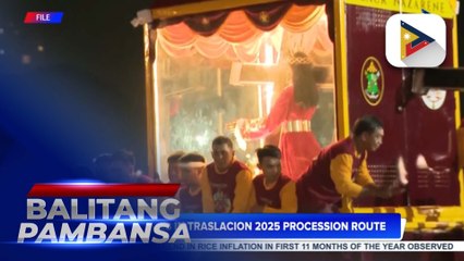 No changes in Traslacion 2025 procession route