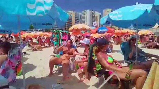Walking Down Leblon Beach Rio De Janeiro Brazil
