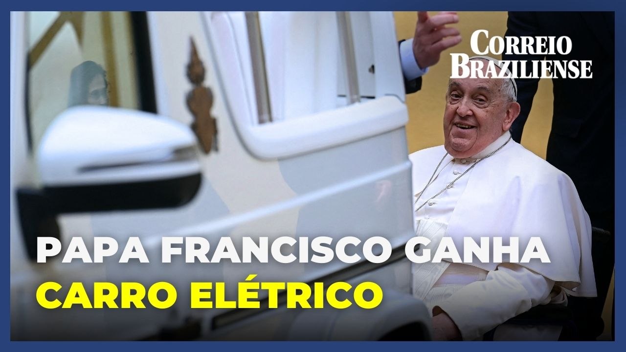 Papa Francisco recebe primeiro 'papamóvel' elétrico da Mercedes