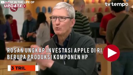 Rosan Ungkap Investasi Apple di Indonesia Berupa Produksi Komponen HP