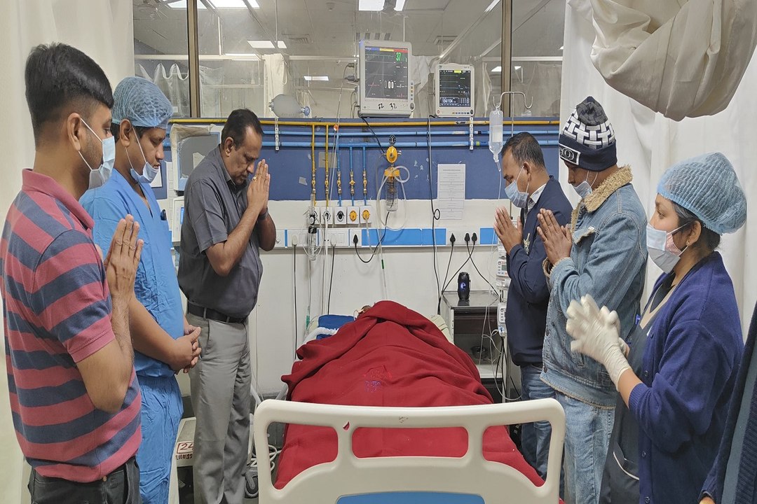 सिविल अस्पताल में ब्रेन डेड मरीज के अंगों का दा...