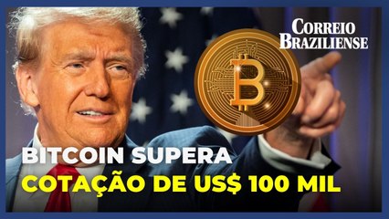 Efeito Trump: Bitcoin rompe a barreira dos US$ 100 mil pela primeira vez