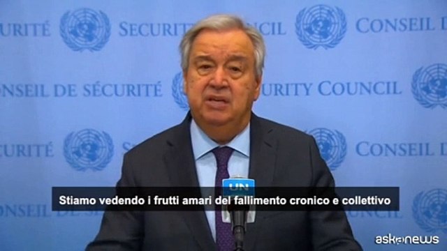 Guterres: escalation in Siria ? un fallimento collettivo