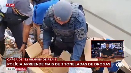 Polícia apreende mais de 3 toneladas de drogas no interior de SP