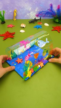 Créez votre propre monde sous-marin ! 🐟🖌️🌊 Idée de bricolage facile à base d'argile #artisanat