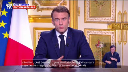 Emmanuel Macron: "Cette situation exige une nouvelle organisation politique"