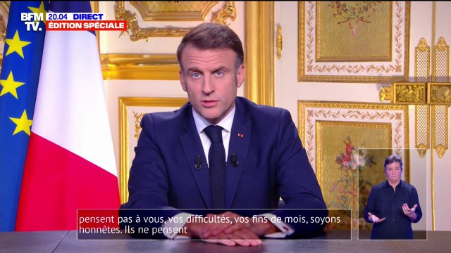 Emmanuel Macron à propos des députés qui ont voté la motion de censure: Ils ne pensent qu'à une seule chose: l'élection présidentielle