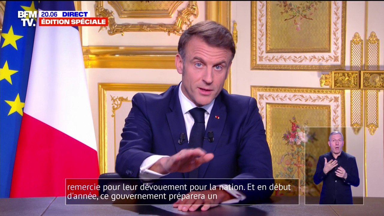 Emmanuel Macron: "Le mandat que vous m'avez démocratiquement confié est un mandat de 5 ans. Je l'exercerai pleinement jusqu'à son terme"