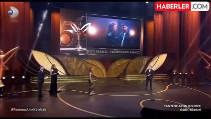 Altın Kelebek'te en iyi fantezi müzik sanatçısı ödülü Ebru Yaşar'ın