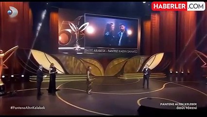 Altın Kelebek'te en iyi fantezi müzik sanatçısı ödülü Ebru Yaşar'ın