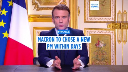 Macron to appoint new prime minister 'in coming days' as he vows to finish term