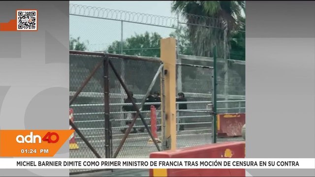 Mujer huye de la Guardia Nacional en puente internacional de Matamoros, Tamaulipas