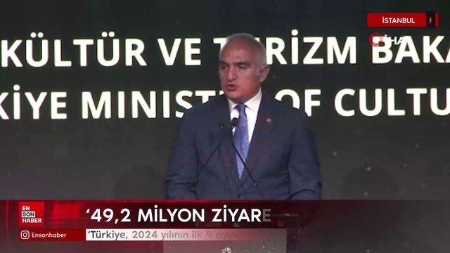 Bakan Ersoy: 2024 yılının ilk 9 ayında 49,2 milyon ziyaretçiyi ağırladık