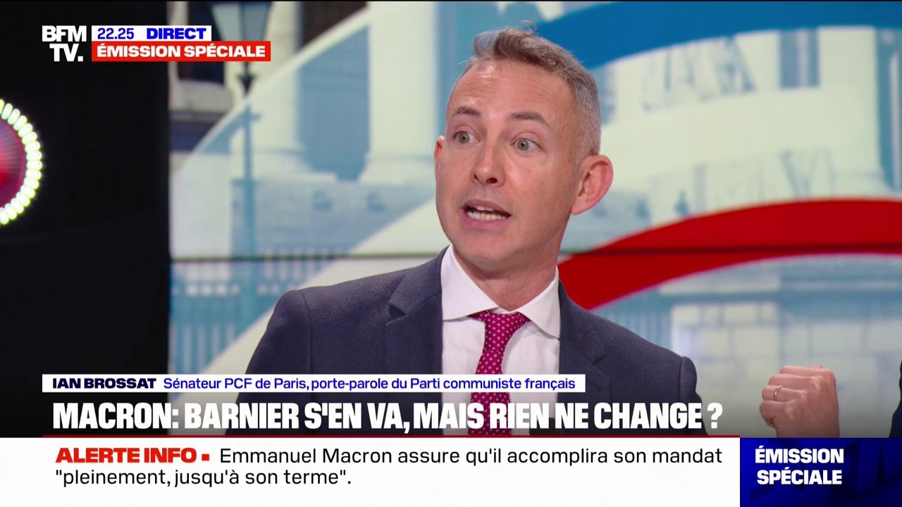Coalition gouvernementale: "Au Sénat, l'esprit de compromis, nous l'avions", déclare Ian Brossat, sénateur PCF de Paris