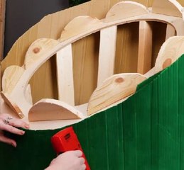 Upcycled comfort! Crafting a puffy chair from an old tire!