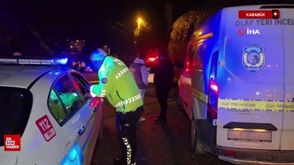 Karabük'te ehliyetsiz sürücü istinat duvarına çarptı