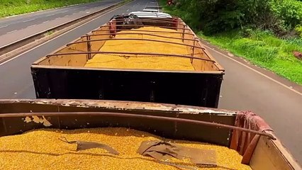 PRF apreendeu 1,7 tonelada de maconha que estava em bitrem na BR-376