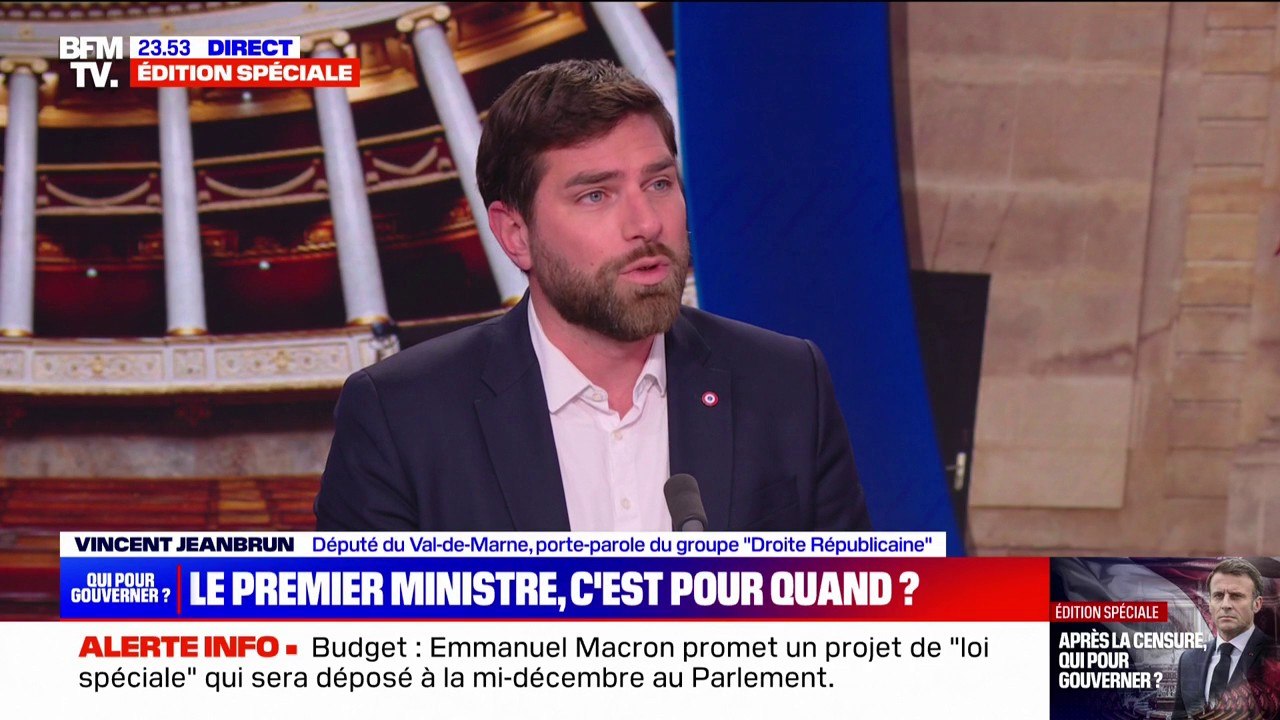 Vincent Jeanbrun (Droite républicaine) se dit prêt à travailler avec "des républicains sincères de centre-gauche"