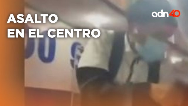 Captan intrento de asalto en el Centro de la Ciudad de México; a punta de pistola