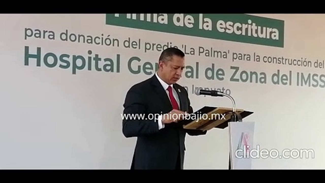 Es oficial: firman IMSS y Municipio donación de predio para hospital de 216 camas en #irapuato