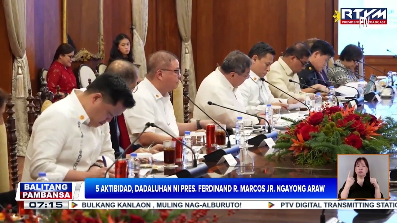 Limang aktibidad, dadaluhan ni PBBM ngayong araw