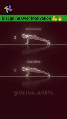 DISCIPLINE OVER MOTIVATION 💪🔥