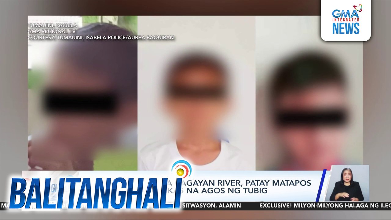 3 batang naligo sa Cagayan River, patay matapos tangayin ng malakas na agos ng tubig | Balitanghali