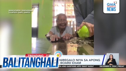 Alkansiya ni lola, iniregalo niya sa apong pumasa sa nursing board exam | Balitanghali