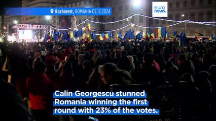 Thousands of Romanians stage pro-Europe rally days ahead of presidential runoff
