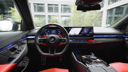 The all-new BMW M5 Touring Interior Design in Alpine White