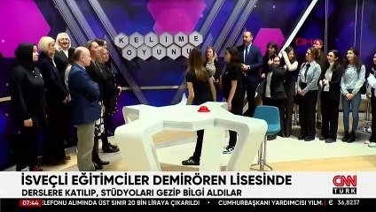 İsveçli eğitimciler Demirören Lisesi'nde Türkiye’nin eğitim modelini inceledi