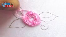 Woven wheel | Wagon wheel stitch Rose Hand embroidery tutorial