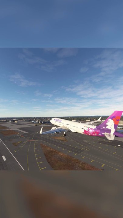 Radiant Departure: Hawaiian Airlines A320neo at Newark Liberty International Airport, Newark, USA #fly #flights #flightlovers #flyinglover #aviation #A320neo #flying #aviationlovers