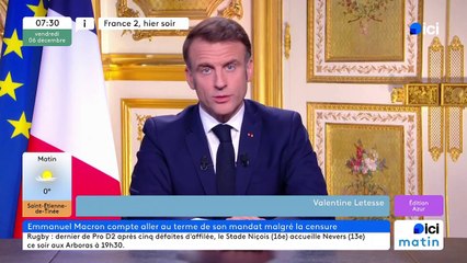 06/12/2024 - ICI Matin France Bleu Azur en vidéo