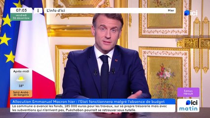 06/12/2024 - ICI Matin France Bleu Hérault en vidéo