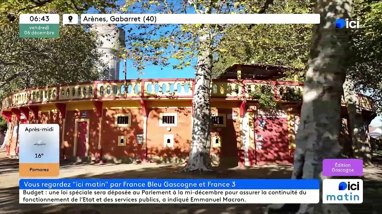 06/12/2024 - ICI Matin France Bleu Gascogne en vidéo