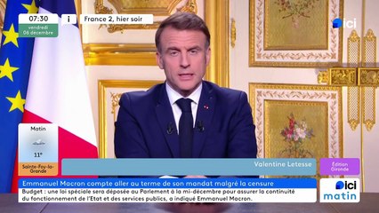 06/12/2024 - ICI Matin France Bleu Gironde en vidéo