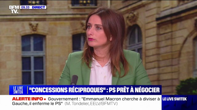 Matignon: Marine Tondelier invite les parlementaires à se mettre au travail avec ou sans l'aval d'Emmanuel Macron