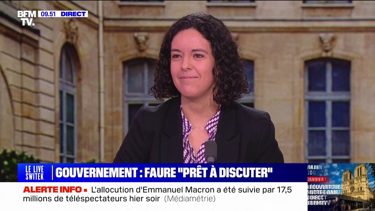 François Bayrou Premier ministre? "Oui, on censure d'emblée", répond Manon Aubry (LFI)