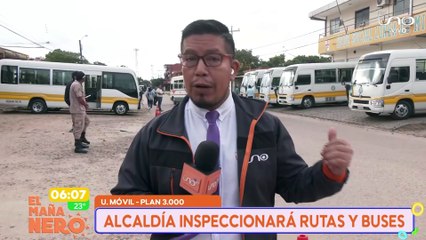 SCZ  CONTINUA LA INSPECCIÓN DEL ALCALDE FERNÁNDEZ A MICREROS EN EL PLAN TRES MIL
