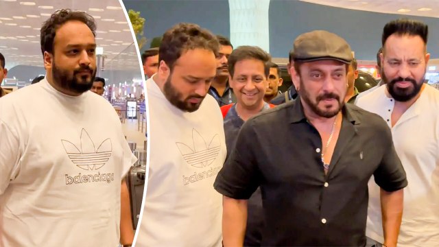 Salman Khan Leaves For Dubai With Zeeshan Siddique For Da-bangg TOUR