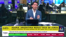 Argentina reduz taxa básica de juros para 32%