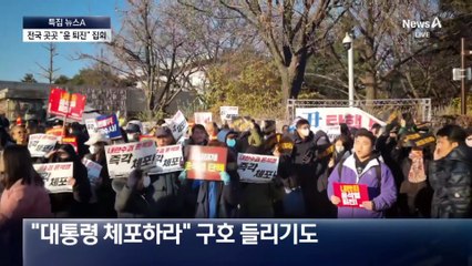 전국 곳곳 “대통령 퇴진” 집회