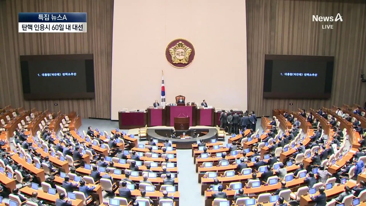 대통령 탄핵 선고 땐 ‘60일 이내 대선’