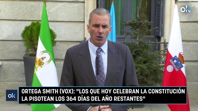 Ortega Smith (Vox): Los que hoy celebran la Constitución la pisotean los 364 días del año restantes