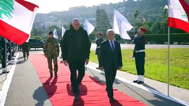 Beirut, Crosetto incontra comandate Forze armate libanesi Aoun