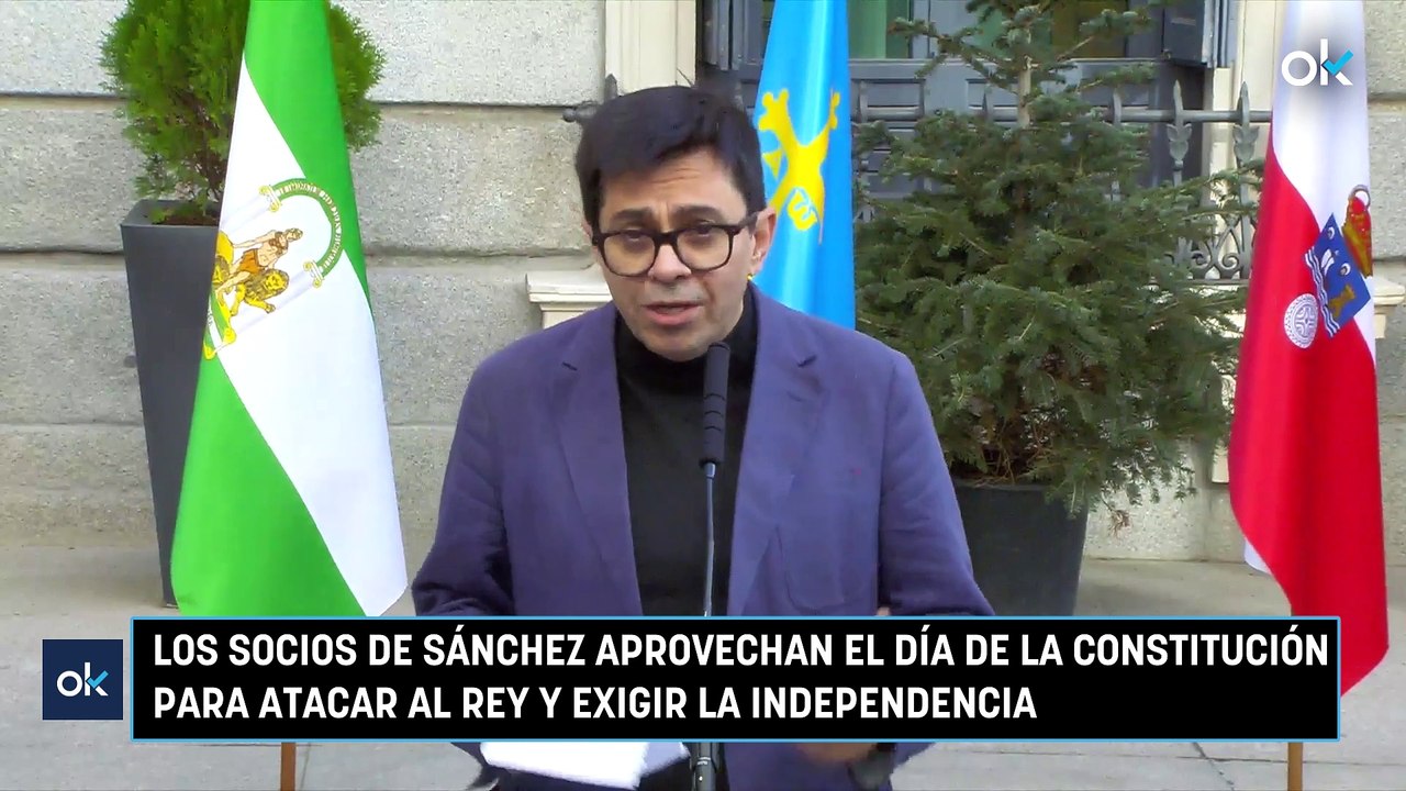 Los socios de Sánchez aprovechan el Día de la Constitución para atacar al Rey y exigir la independencia