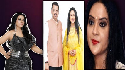 कौन हैं CM Devendra Fadnavis की पत्नी Amruta Fadnavis ? जिन्होंने Priyanka की फिल्म में गया था गाना
