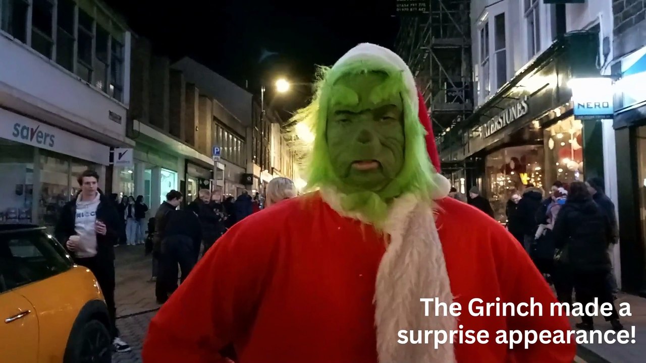 Aberystwyth Christmas lights one week on