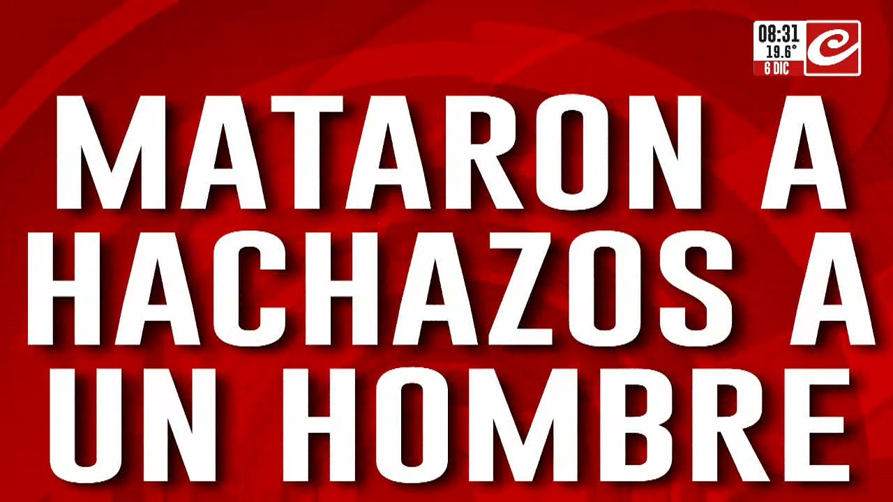"Te portaste mal conmigo", le dijo y lo asesinó a hachazos limpios